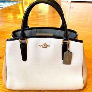 COACH Leather Carryall Satchel Crossbody Handbag